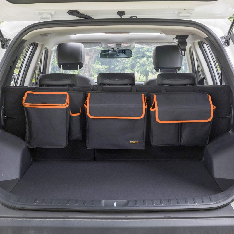MARKSIGN Deluxe Trunk and Backseat Organizer for Medium or large size SUVs & RVs, Detachable Storage Modules with Built-in Cooler, Patent Pending - Image 1